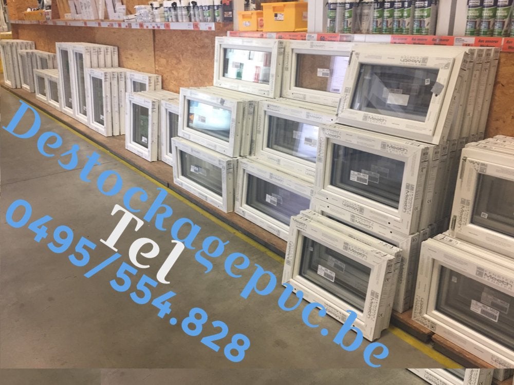 Déstockage de châssis et portes pvc grand stock, Enlèvement, Neuf, Double vitrage