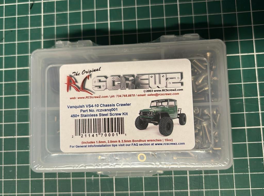 Stainless steel screw Kit voor Vanquish VS4-10 ( ongeopend ), Hobby en Vrije tijd, Ophalen of Verzenden, Nieuw, Schaal 1:10, Onderdeel