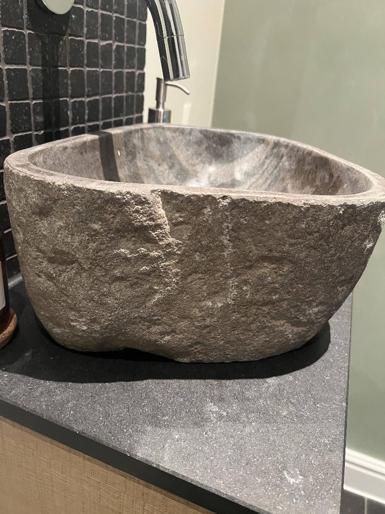 Wasbak in graniet, Ophalen, Nieuw, Steen, Wastafel