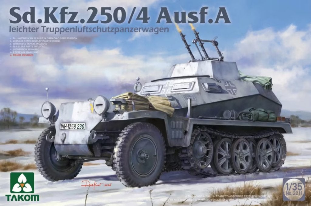 TAKOM 2211 Sd.Kfz.250/4 Ausf.A  échelle 1/35, Neuf, Autres marques, Tank, Enlèvement ou Envoi