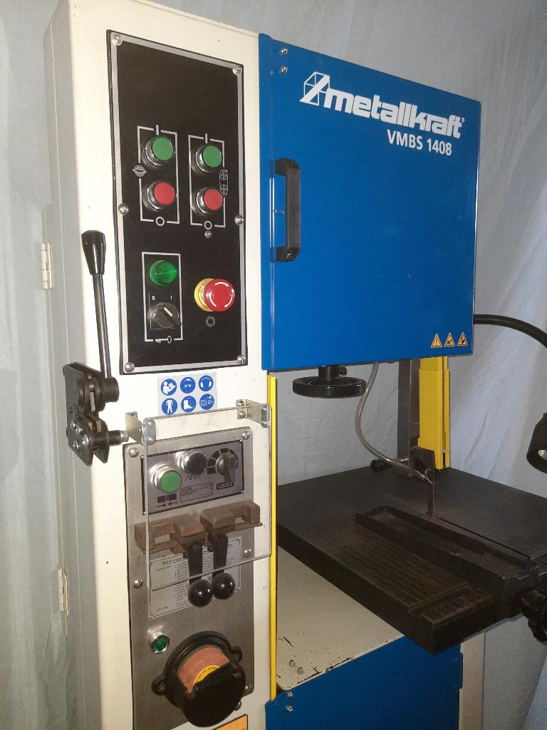 Scie à ruban verticale pour métaux, METALLKRAFT VMBS 1408, Enlèvement
