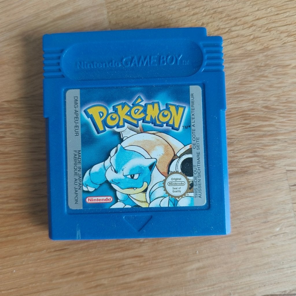 Pokémon Blue Version + Originele Handleiding - Game Boy, Games en Spelcomputers, 1 speler, Ophalen, Gebruikt, Avontuur en Actie