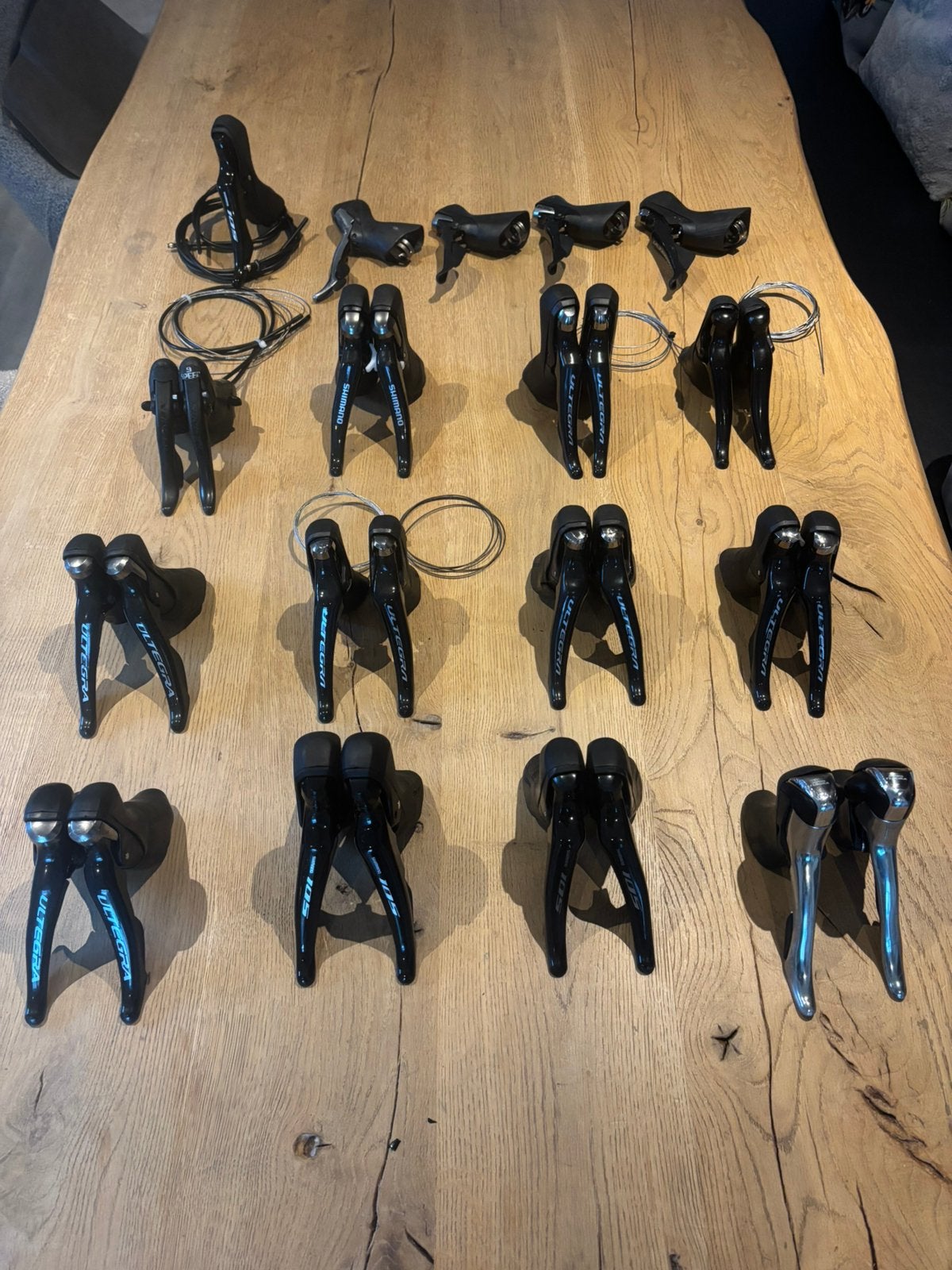 Shifters,Achterderailleur,Voorderailleur,Remhoeven, Shimano, Ophalen, Overige materialen, Zo goed als nieuw, Derailleur of Ketting