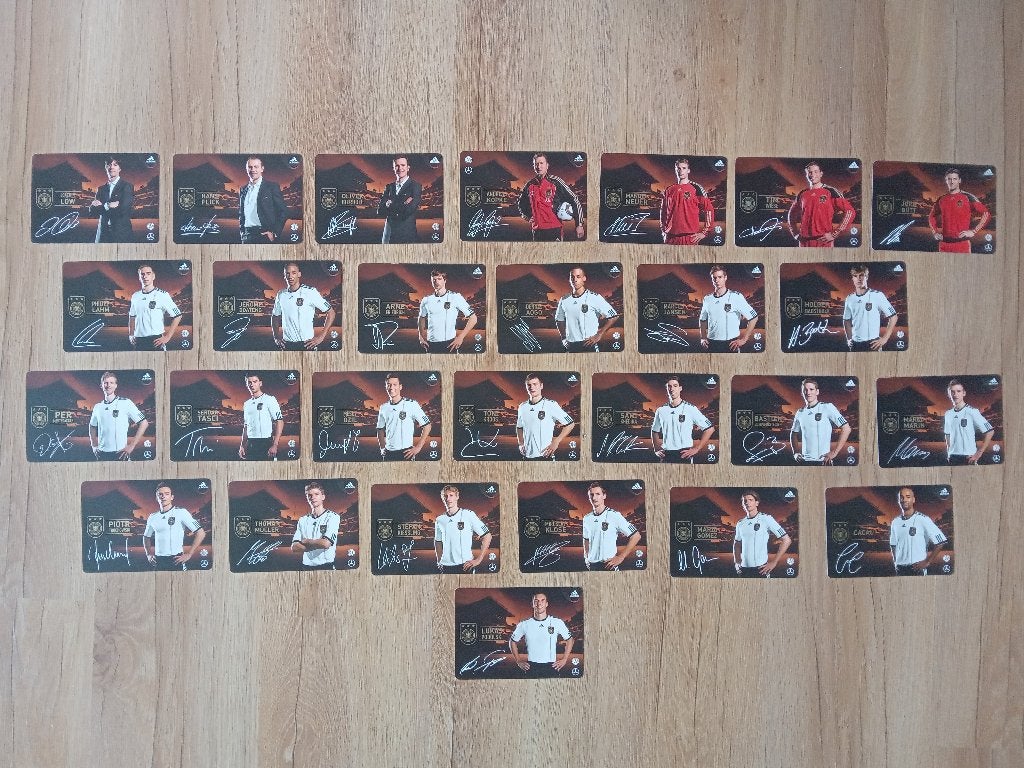 Set spelerskaarten van het Duitse Nationale Elftal - Deel 1, Verzamelen, Ophalen of Verzenden, Nieuw, Spelerskaart