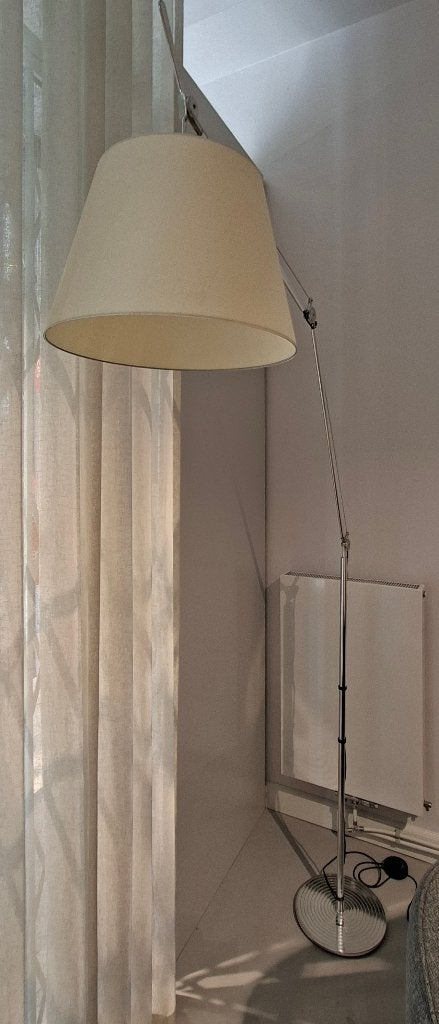 Vloerlamp Tolomeo Artemide, Ophalen, 200 cm of meer, Design italiaans, Zo goed als nieuw