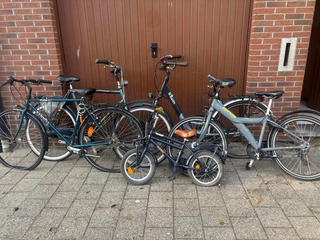 5 fietsen allemaal kapot, Ophalen, Gebruikt