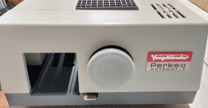 Retro diaprojector, Ophalen, Gebruikt