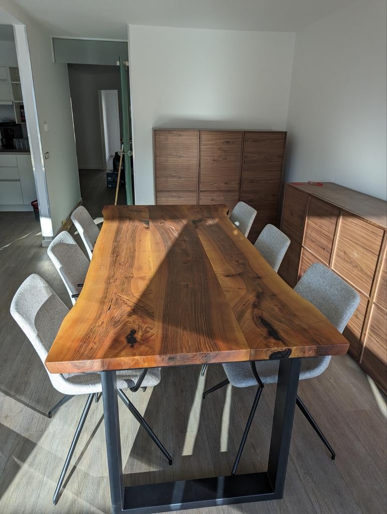 Tafel in notelaar 250x100, Immo