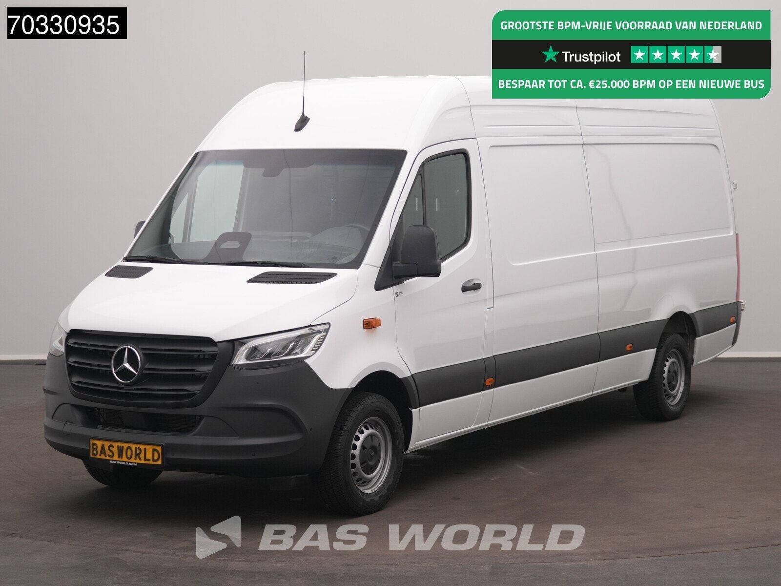 Mercedes Sprinter 317 CDI Automaat L3H2 LED AC/Climate 10"MB, Automaat, Stof, Gebruikt, Euro 6