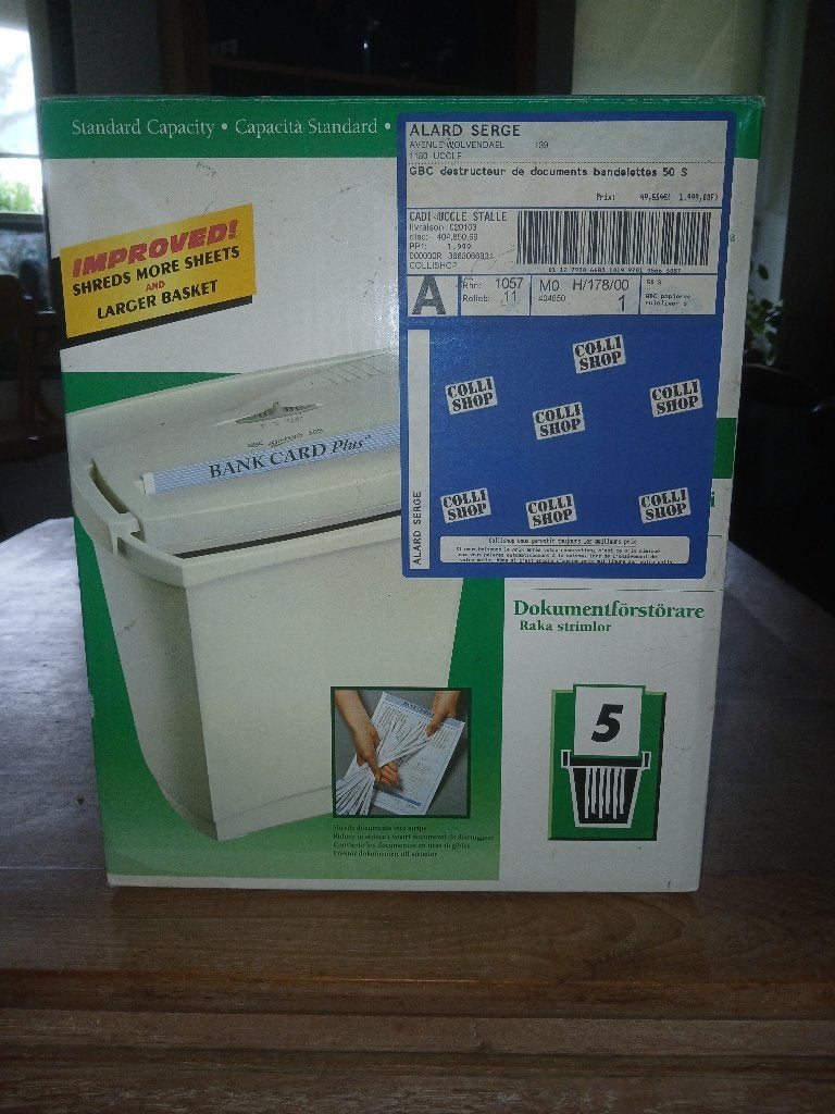 Destructeur de documents, Divers, Accessoires de bureau, Enlèvement ou Envoi, Neuf
