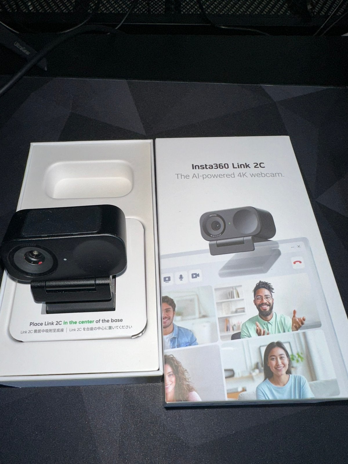 Webcam insta360 link2 4k, Enlèvement ou Envoi, Fonction photo, Comme neuf, ChromeOS