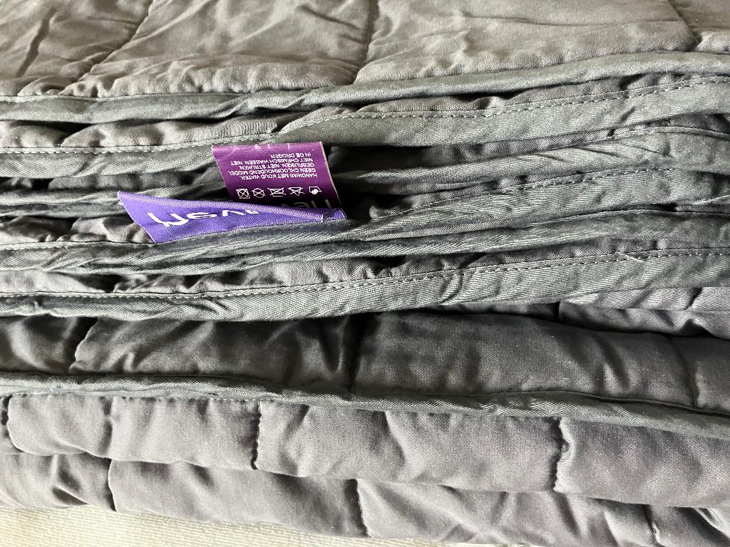 Nevali verzwaring deken (9kg ) - slaap comfort, Gris, Enlèvement, Couverture ou Couette, Une personne