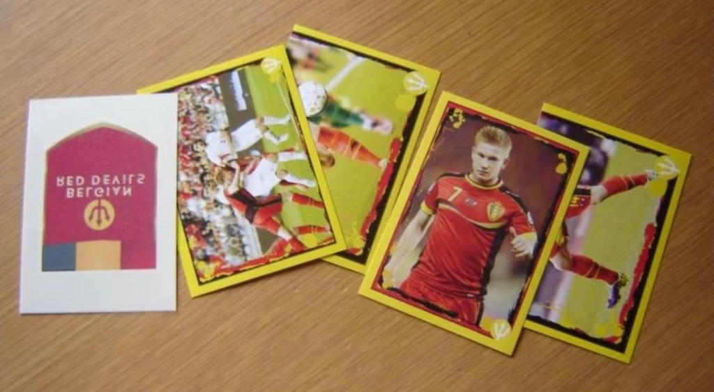 Belgian Red Devils carrefour stickers 2014 ( 10 cent/stuk ), Collections, Actions de supermarché, Enlèvement ou Envoi