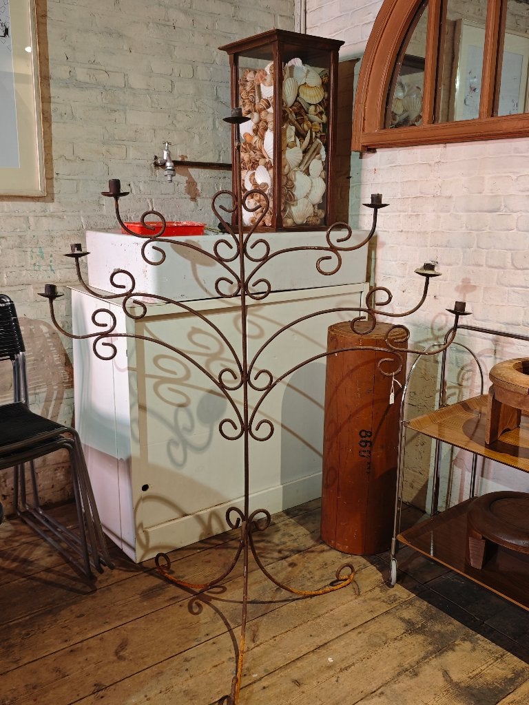 Antieke vrijstaande kandelaar, Ophalen, Overige materialen