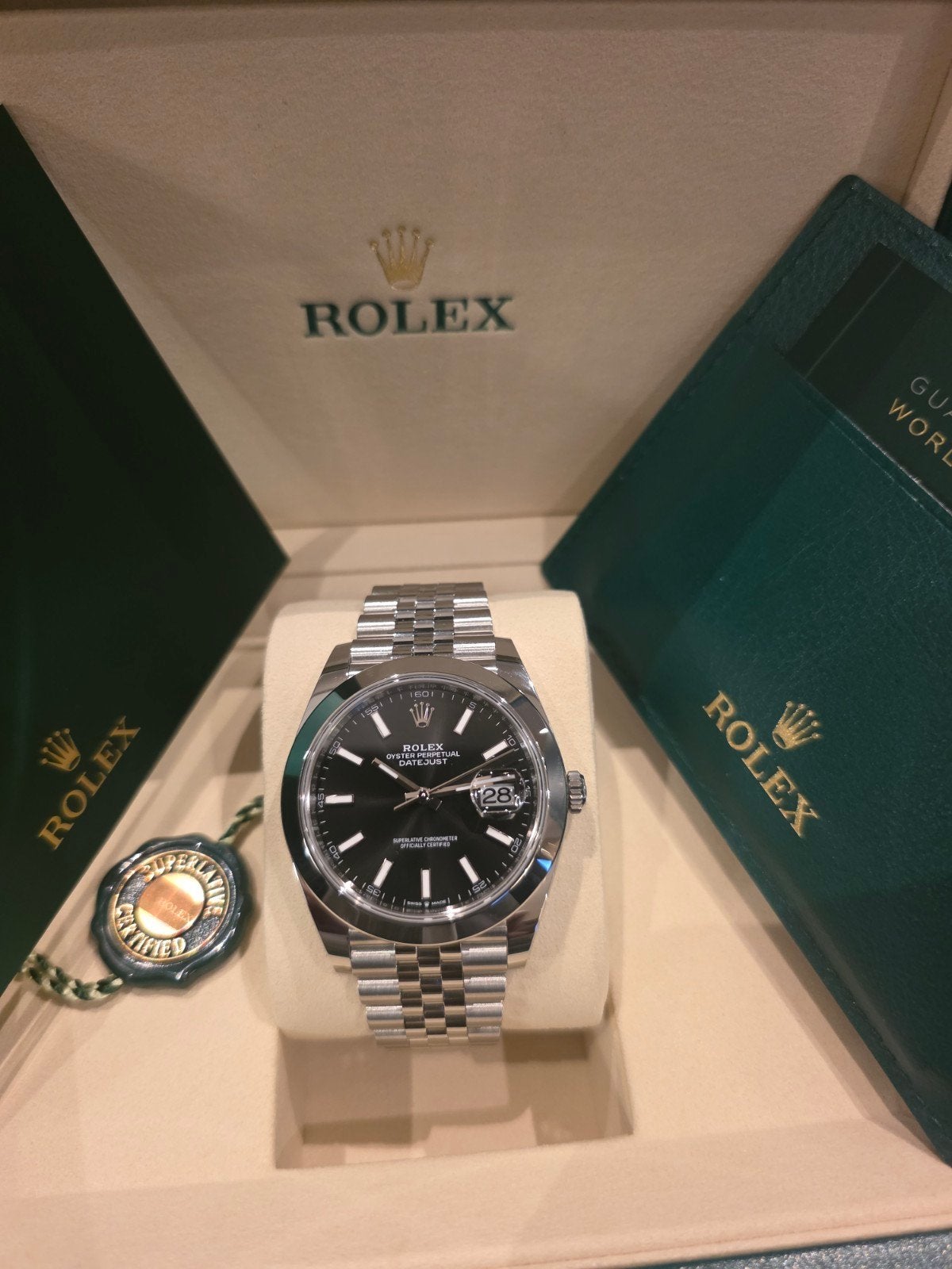 NIEUWE ROLEX DATEJUST 41MM JUBILEE 5J GARANTIE, Staal, Polshorloge, Nieuw, Ophalen of Verzenden