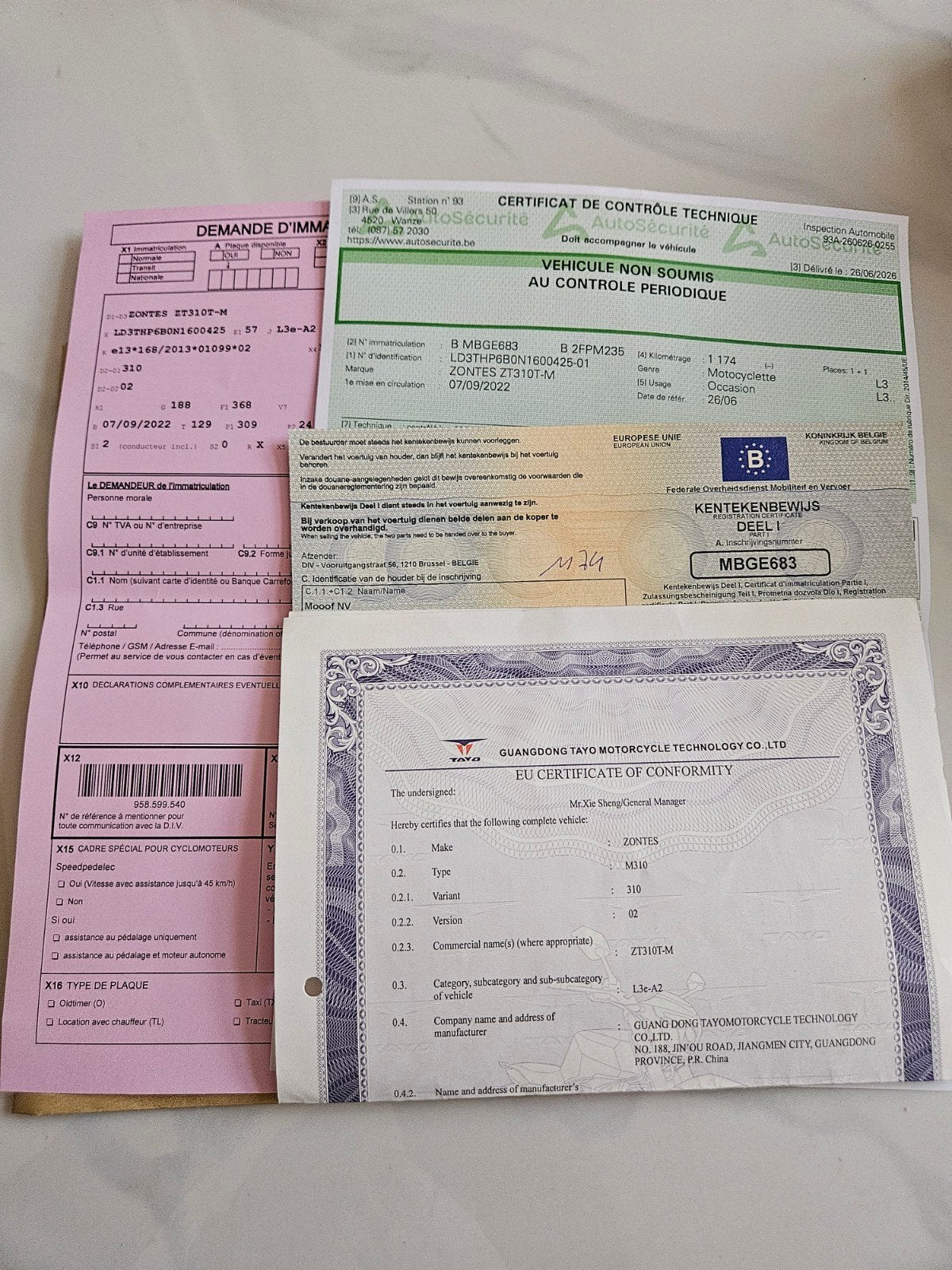 Zontes 310M,1170km, 2022 annee pred d'immatriculation, Hobby & Loisirs créatifs