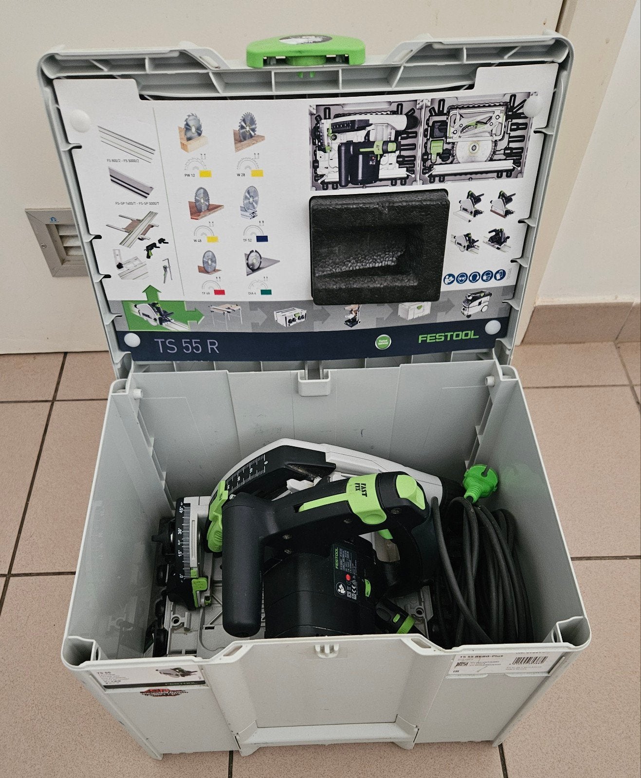 FESTOOL TS 55 REBQ - PLUS, Ophalen