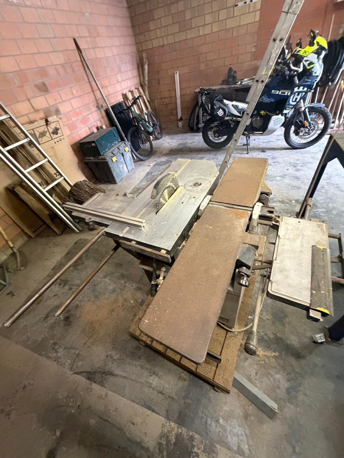Hout combine roblan k210, Bricolage & Construction, Enlèvement, Utilisé