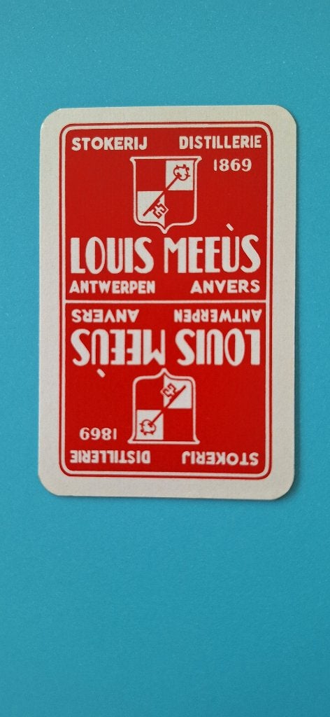 Carte à jouer Distillery, Distillery Meeus_Antwerpen_9, Enlèvement ou Envoi, Utilisé, Carte(s) à jouer