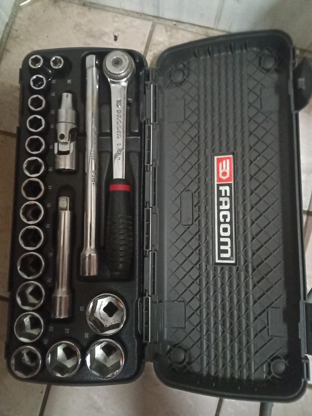 Facom 1/2" Doppenset (Dbox), Ophalen
