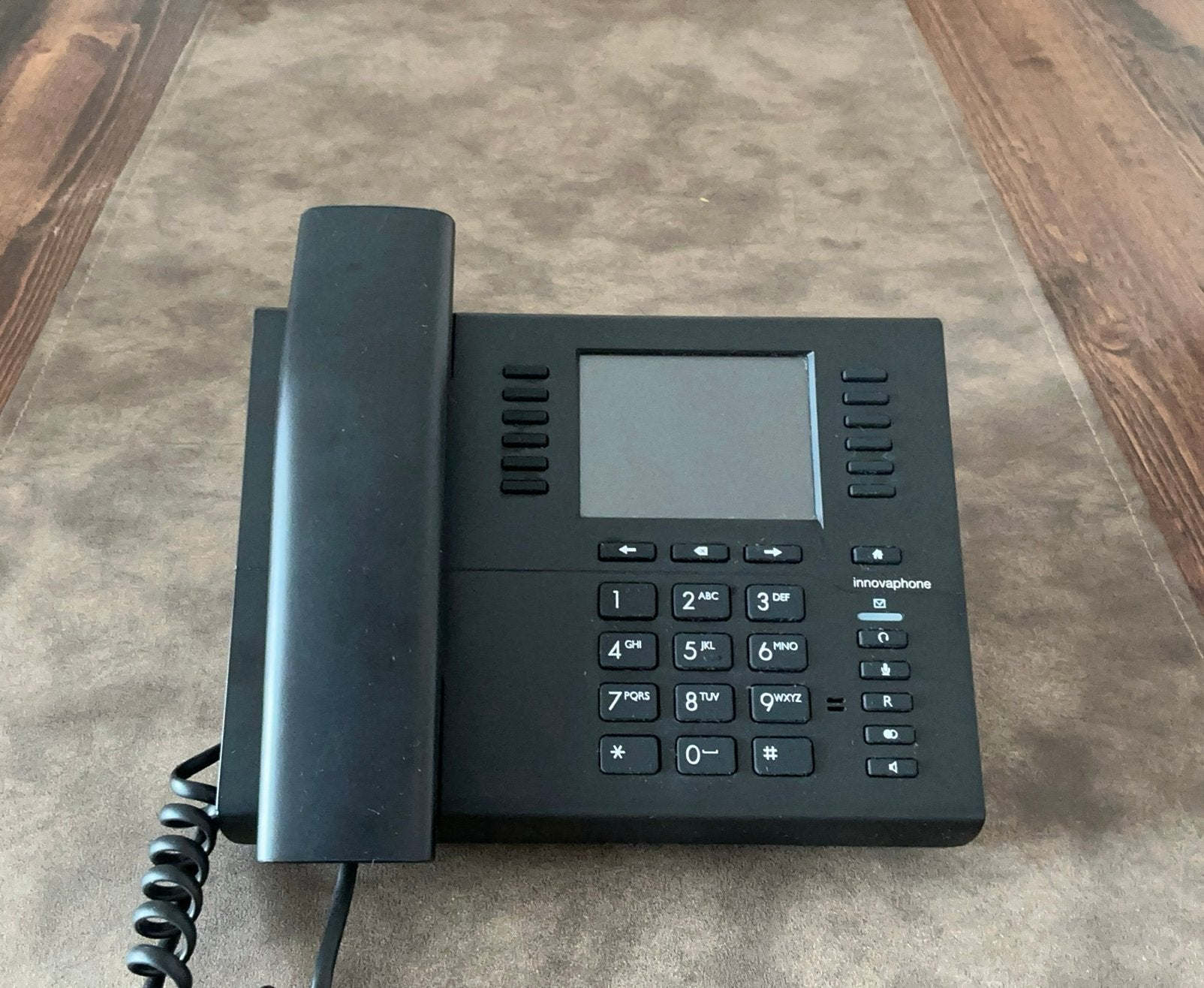 Innovaphone IP112 IP-telefoon zwart, Ophalen of Verzenden, Nieuw, Met draaischijf