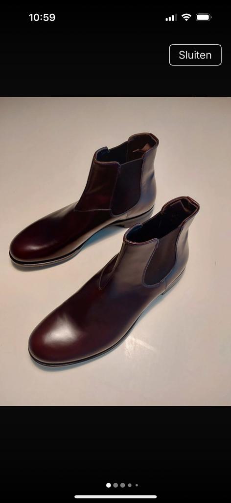 Prada herenschoenen Maat 10 = 44, Kleding | Heren, Schoenen, Bruin, Boots, Ophalen of Verzenden, Zo goed als nieuw