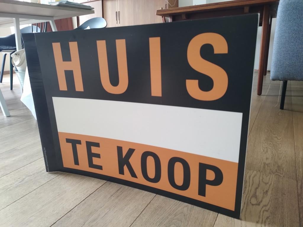 V-bord HUIS TE KOOP, Ophalen