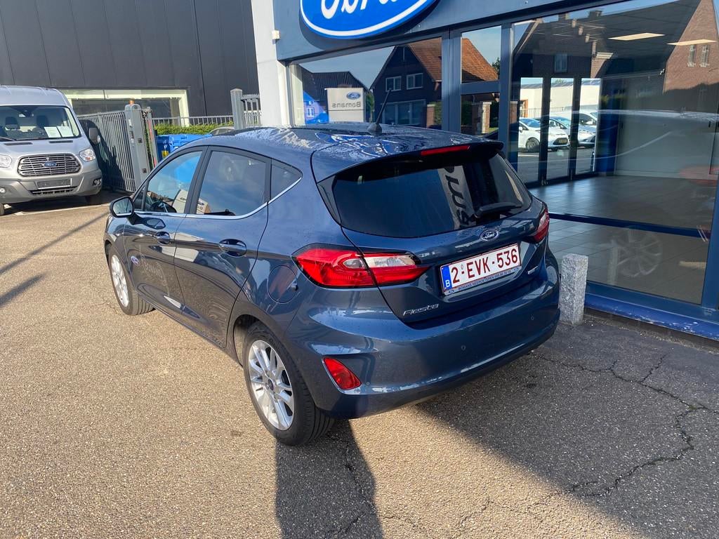 Ford Fiesta Titanium 1.0I MHEV 125PK VERLENGAR 02/29 100.000, Auto's, Voorwielaandrijving, Stof, Gebruikt, Blauw