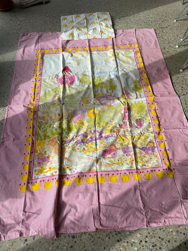 Vintage IKEA ZGAN dekbedovertrek plus kussensloop, Ophalen of Verzenden, Zo goed als nieuw, Dekbedovertrek