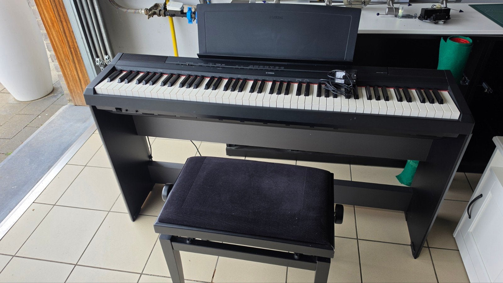 Yamaha Elektrische piano/syntheziser, Muziek en Instrumenten, Ophalen, Gebruikt, Zwart, Digitaal