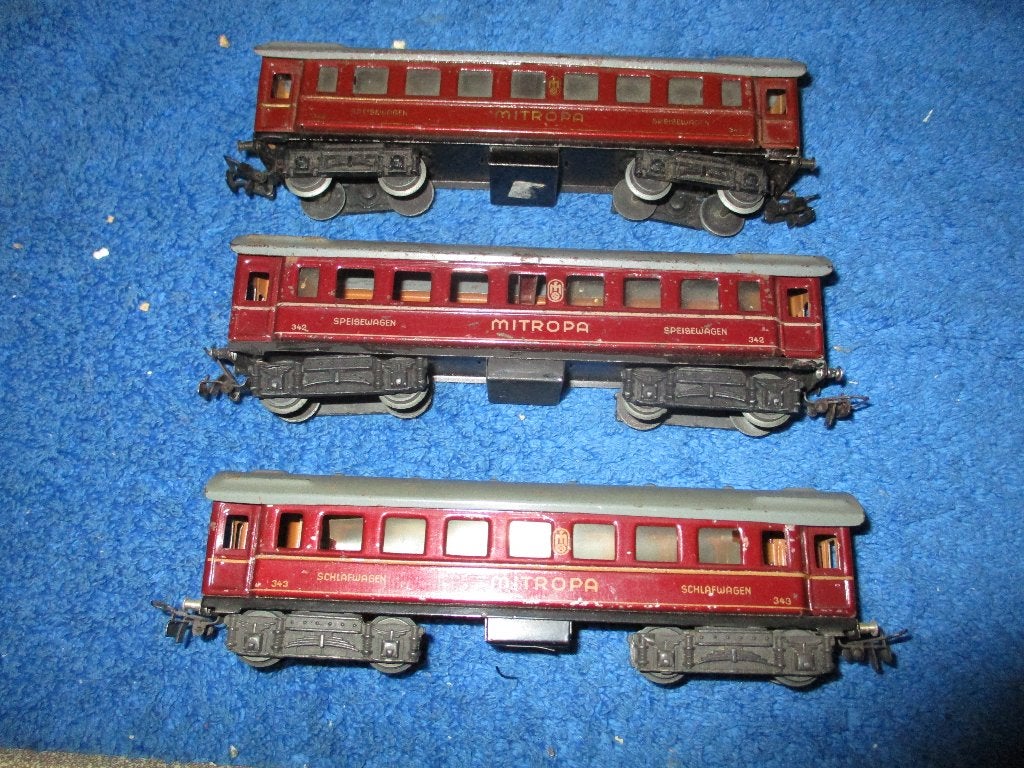 Marklin 3 Wagons Voyageurs  2 X 342 + 343, Hobby & Loisirs créatifs, Trains miniatures | HO, Enlèvement ou Envoi, Utilisé, Wagon