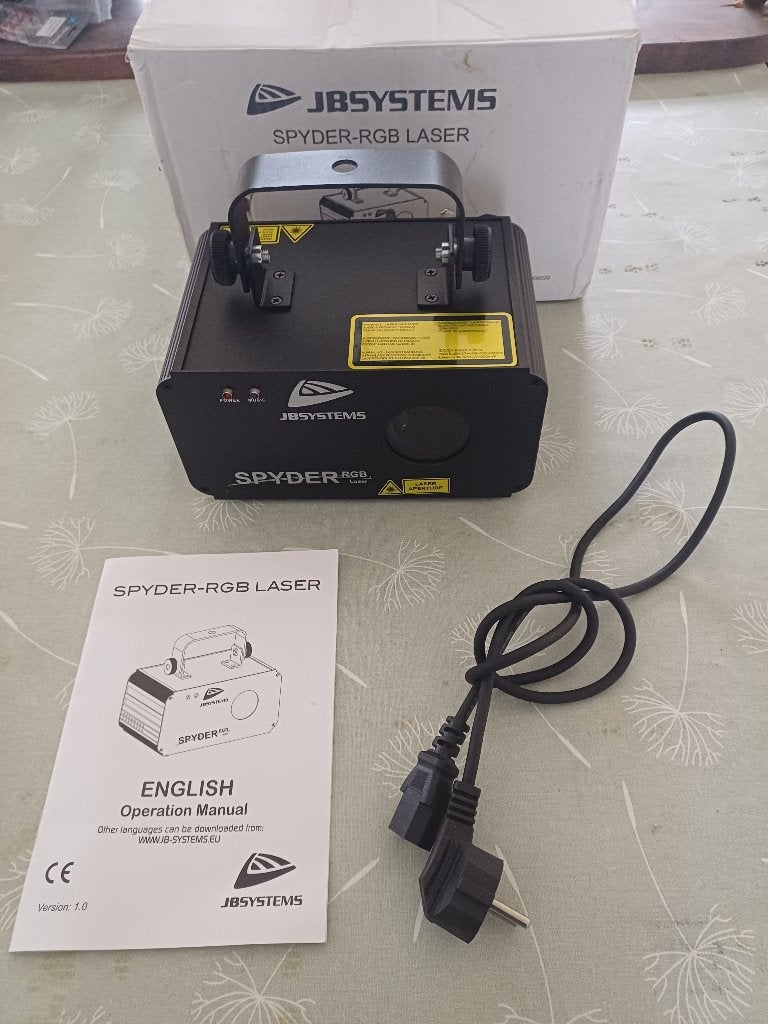 JB Systems Spyder RGB Laser, Muziek en Instrumenten, Ophalen of Verzenden, Nieuw, Laser, Geluidgestuurd