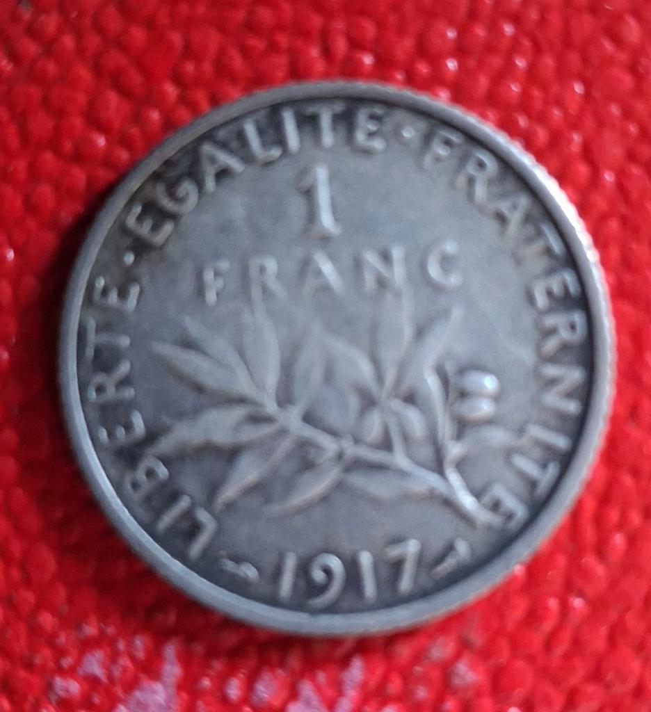 Munt 1 frank 1917
En 50 ct euro Vaticaan, Ophalen of Verzenden