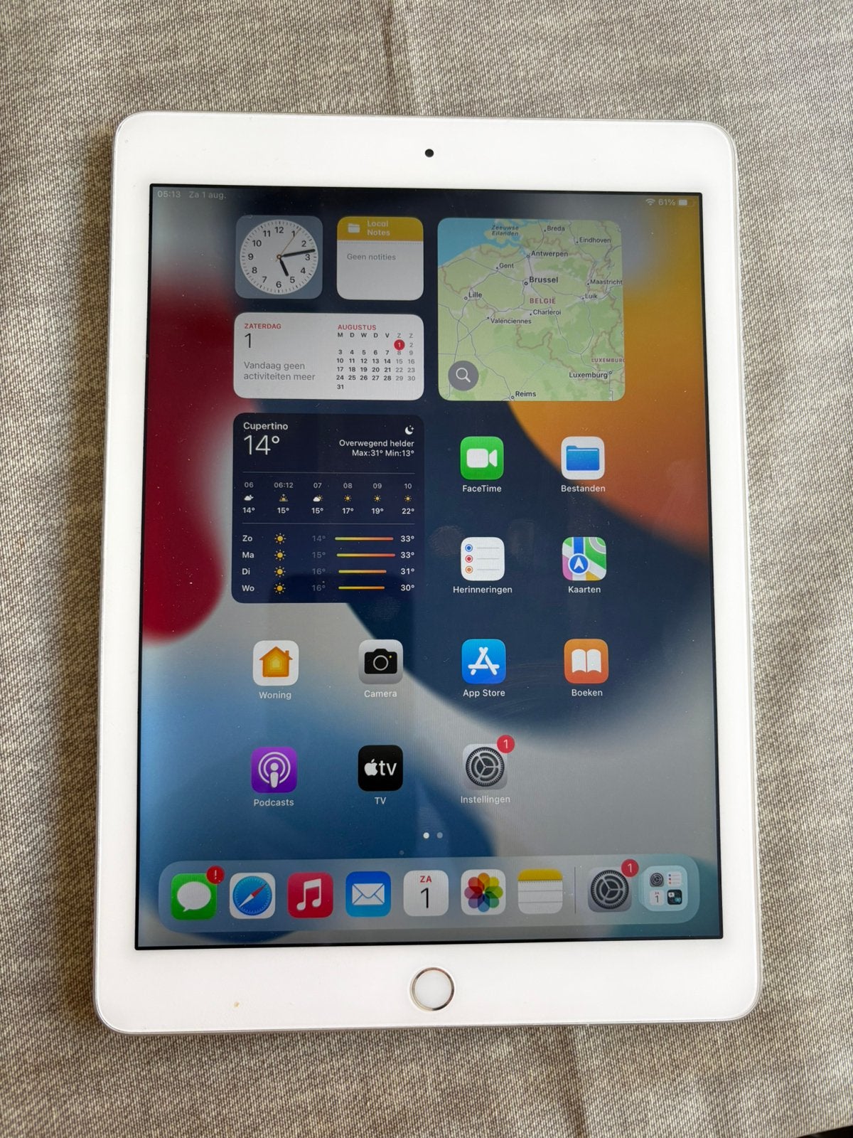 IPad Air 2 16GB A1566 Wit, Computers en Software, Apple iPads, Ophalen, Gebruikt, Wit, Apple iPad Air