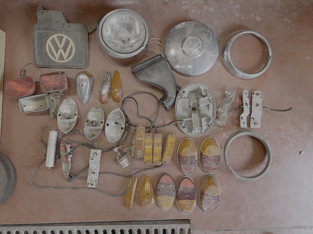 Partij VW oldtimer onderdelen Kever / Bus verlichting, Ophalen, Gebruikt, Oldtimer onderdelen
