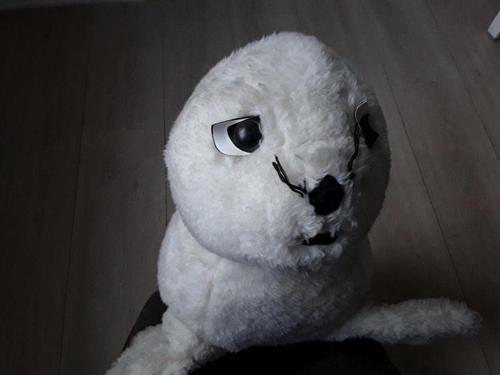 Pluche met grote zeehonden, Ophalen of Verzenden, Gebruikt