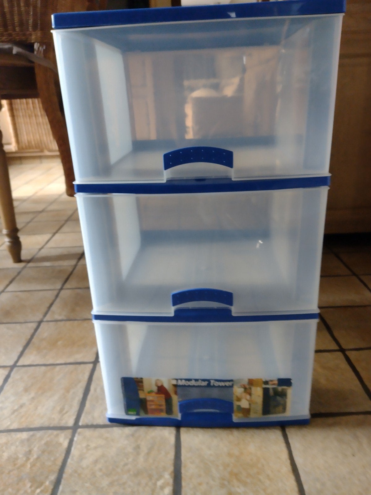 modulair plastic Opbergtower met 3 lades, Enlèvement