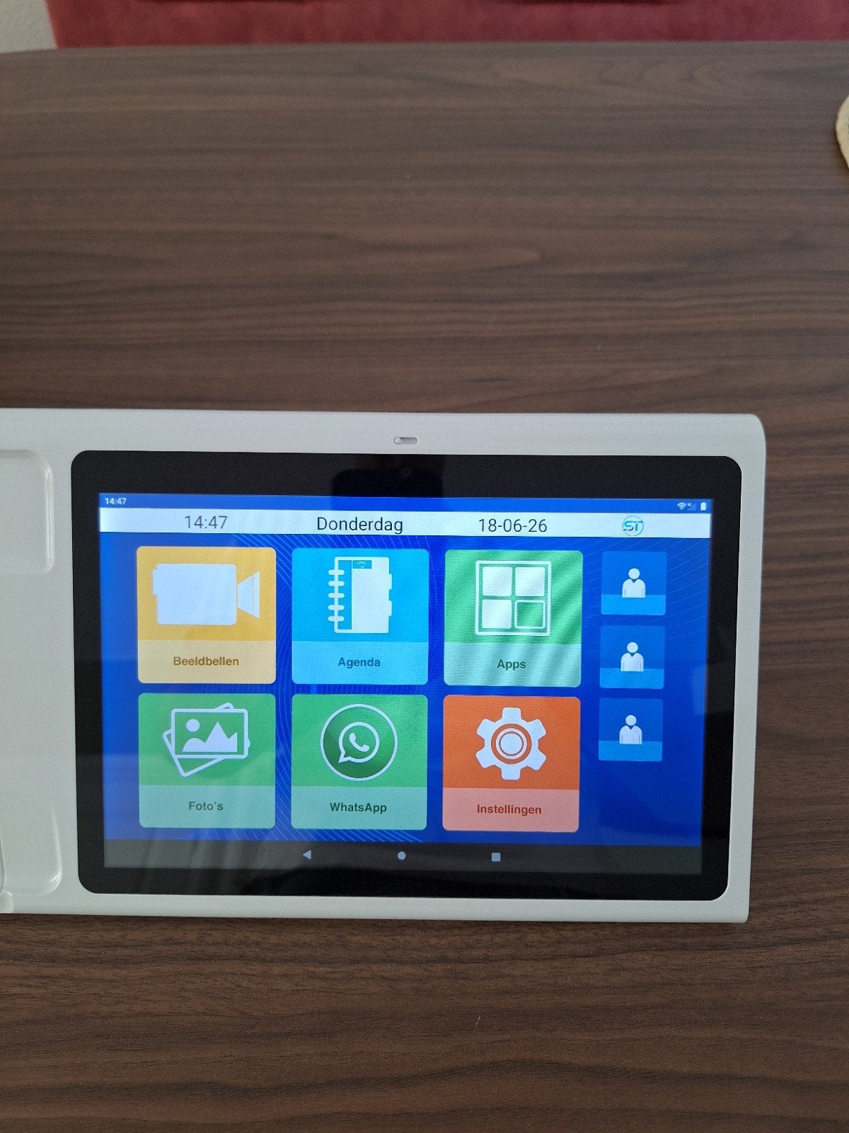 Senioren Tablet - SeniorenTab Smart Combi - Gezichten deluxe, Computers en Software, Android Tablets, 10 inch, Nieuw, Ophalen of Verzenden