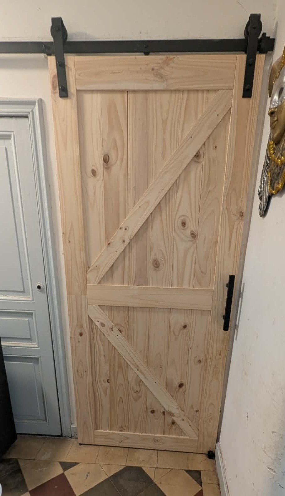 Porte coulissante, Bricolage & Construction, Châssis & Portes coulissantes, 75 à 150 cm, Comme neuf, Enlèvement, Bois