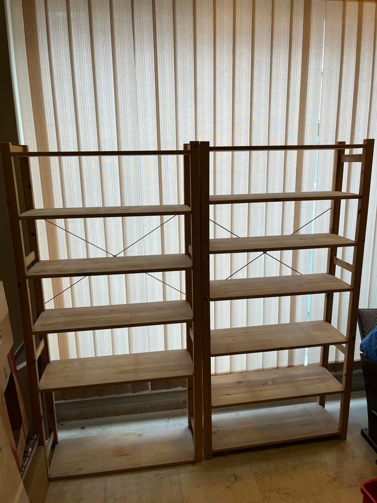 2 houten rekken, Huis en Inrichting, Ophalen, Zo goed als nieuw