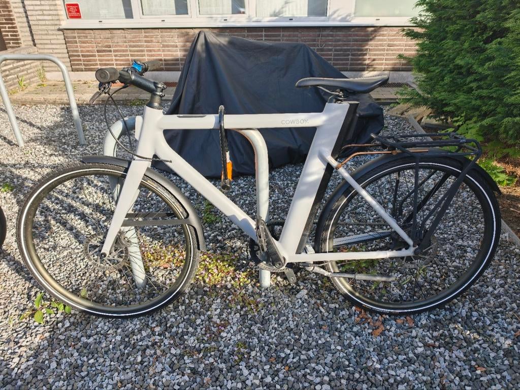 Cowboy C3 grijs, Fietsen en Brommers, Elektrische fietsen, Gebruikt, Cowboy, 50 km per accu of meer, Ophalen