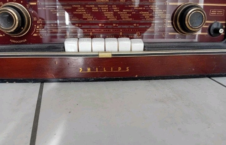 Antieke radio Philips 🎼  📻, Antiek en Kunst, Ophalen