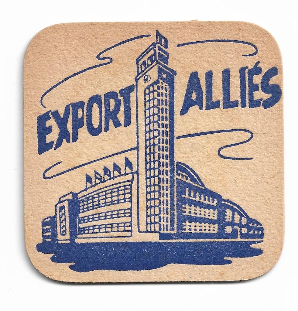 sous bock Alliés, Collections, Marques de bière, Enlèvement ou Envoi, Comme neuf, Sous-bock