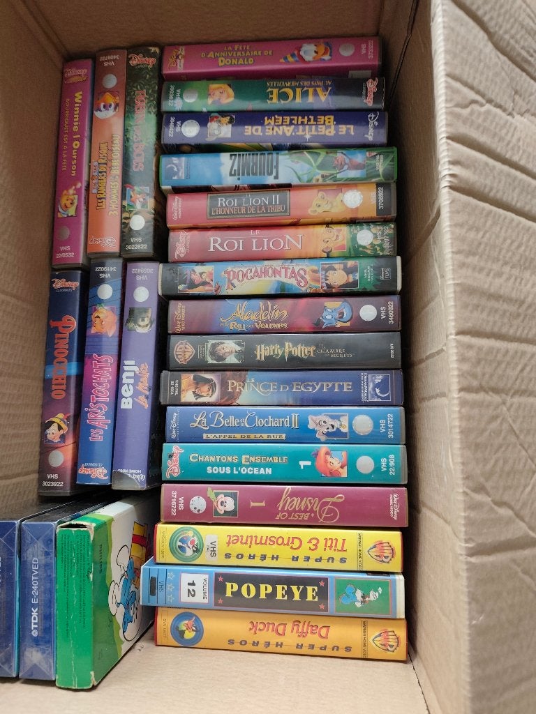 A donner Cassettes vidéo VHS dessins animés Walt Disney, Dessin animé, Français, Enlèvement, Utilisé