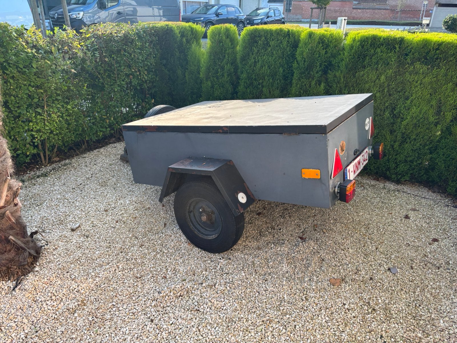 Bagege aanhangwagen, Ophalen, Gebruikt