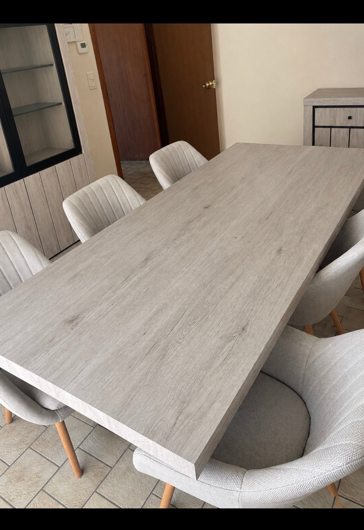 Ensemble de 6 chaises + table, Ophalen, Zo goed als nieuw