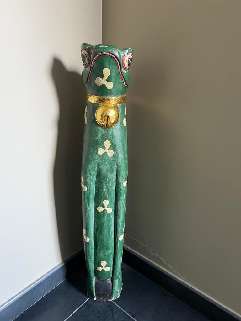 Indonesische houten kikker, Antiek en Kunst, Ophalen