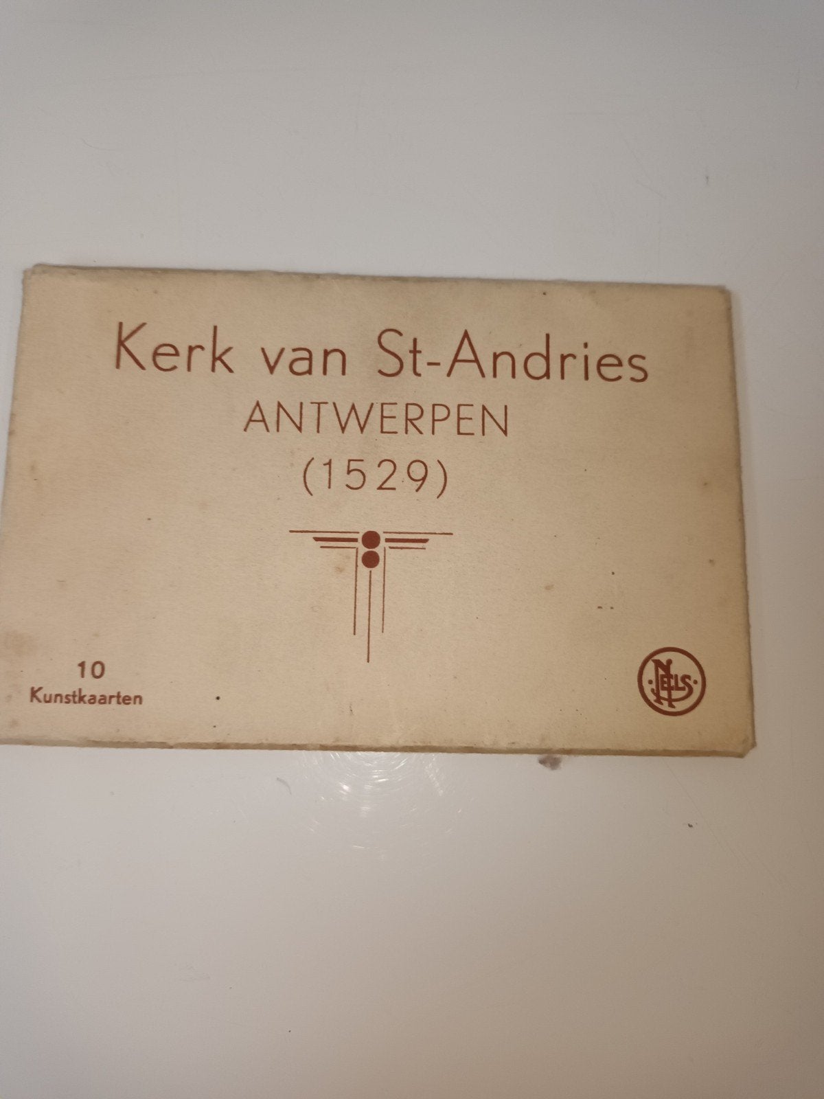 Compleet vintage mapje (10 kunstkaarten) Sint-Andrieskerk An, Enlèvement ou Envoi
