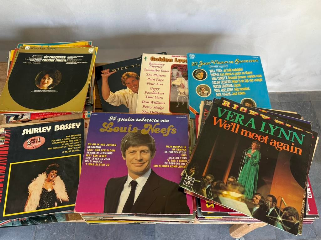 Langspeelplaat vinyl verzamelalbums, Ophalen, Gebruikt
