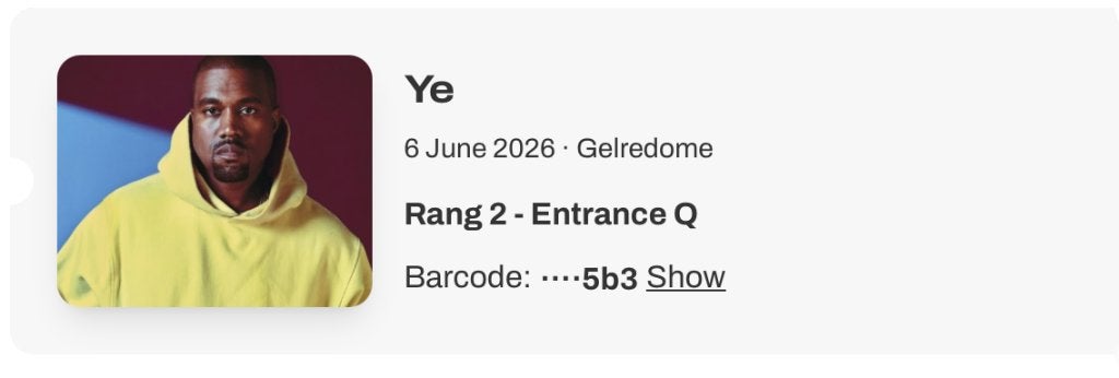 Tickets Ye Rang 2 - Entrance Q, Deux personnes, Juin